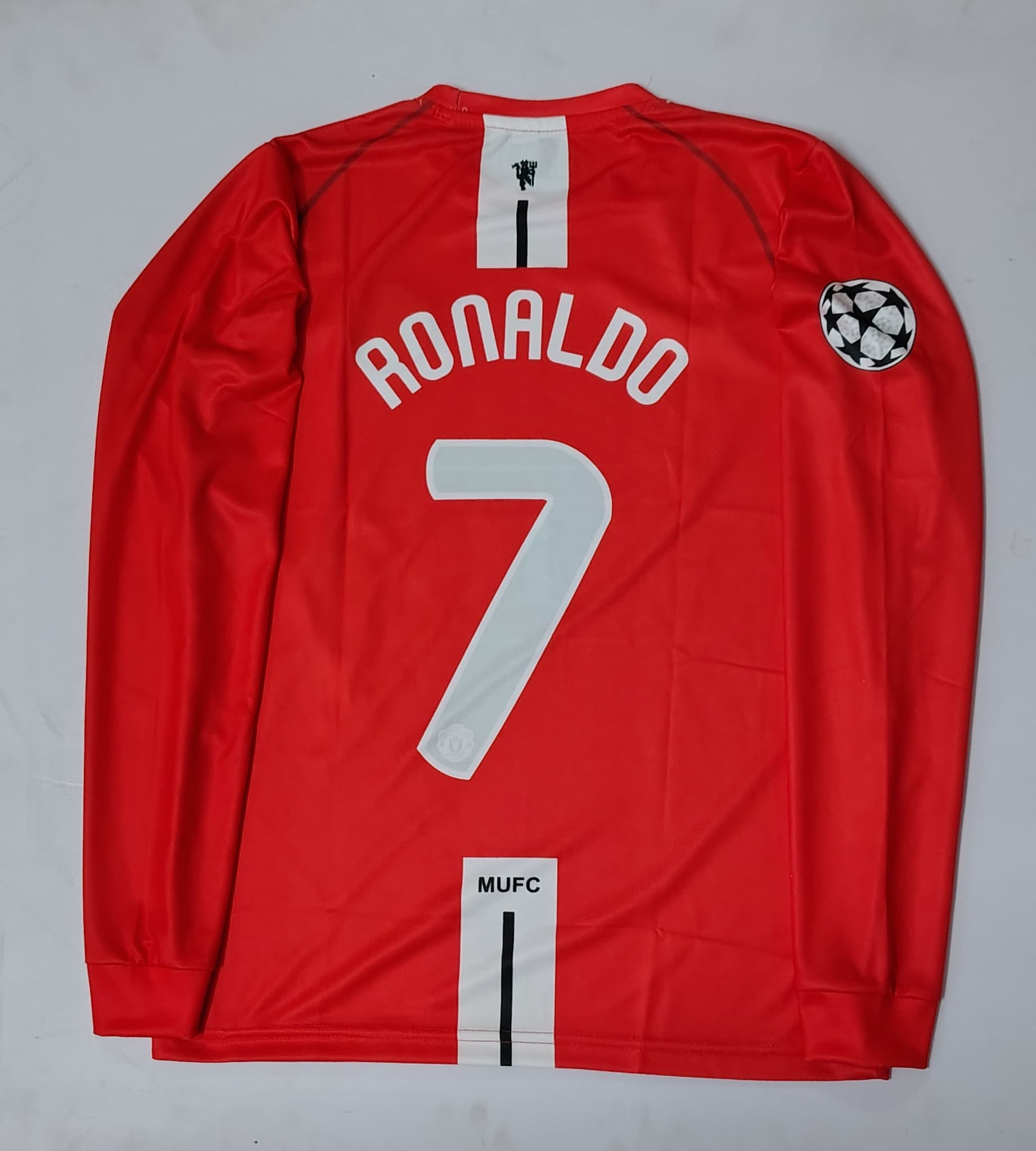 MAN UTD 2007-08 HOME FULL SLEVEE CR7 EMBRODIERY
