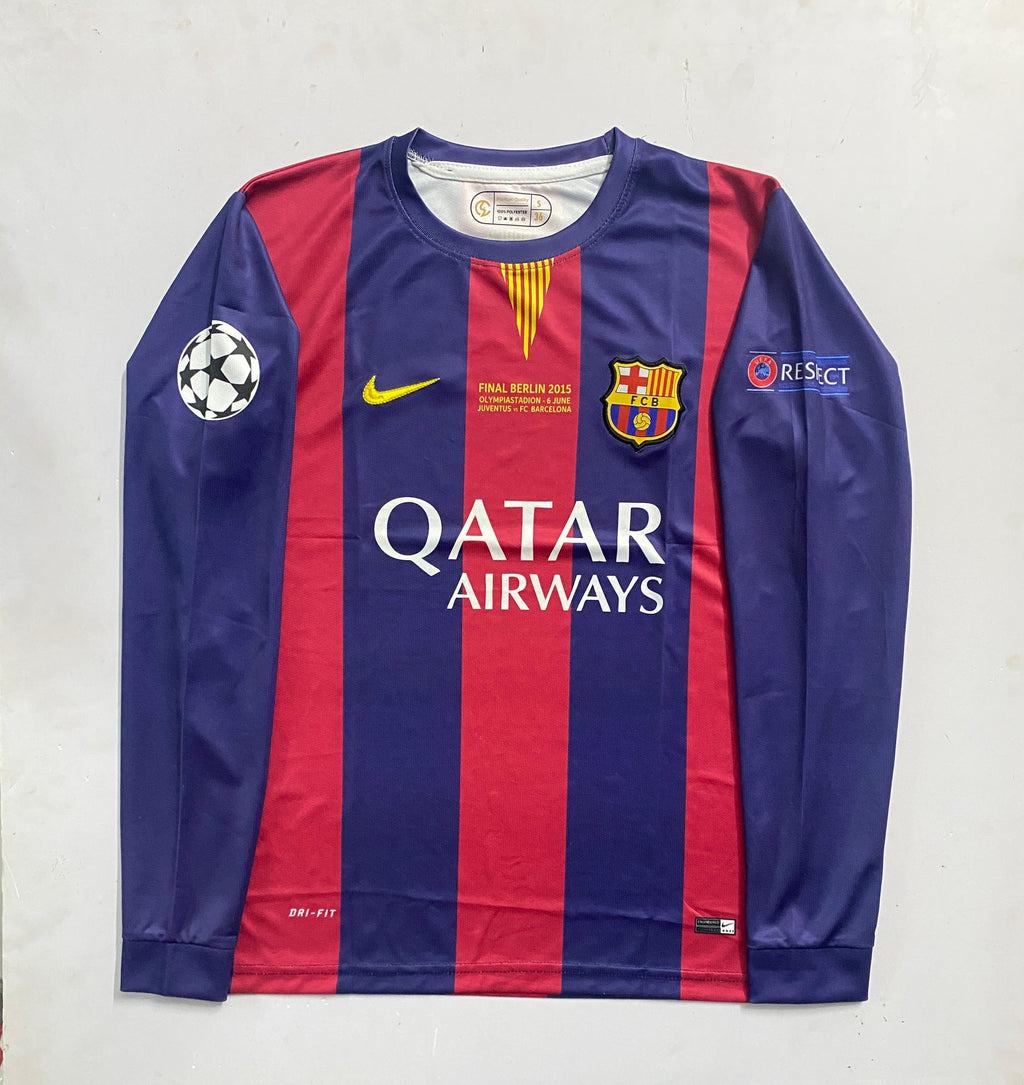 FC BARCELONA 2014/15 HOME FULL SLEVEE MESSI - EMBROIDERY