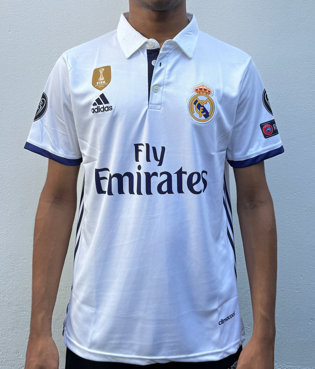 REAL MADRID 2016/17 HOME CR7 COLLARED-EMBROIDERY JERESY